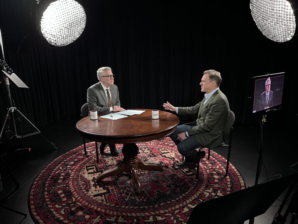 Interview with table